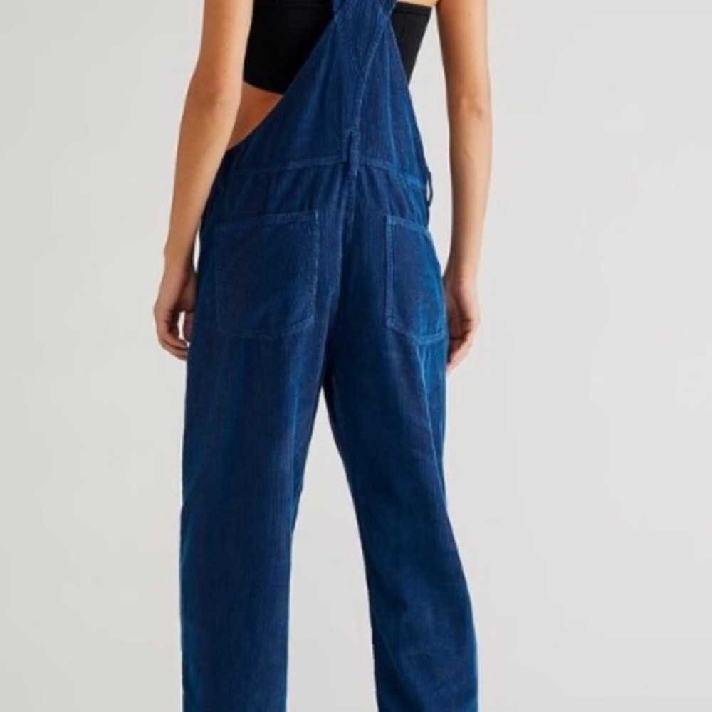 Free People Ziggy Cord Overalls - Blue